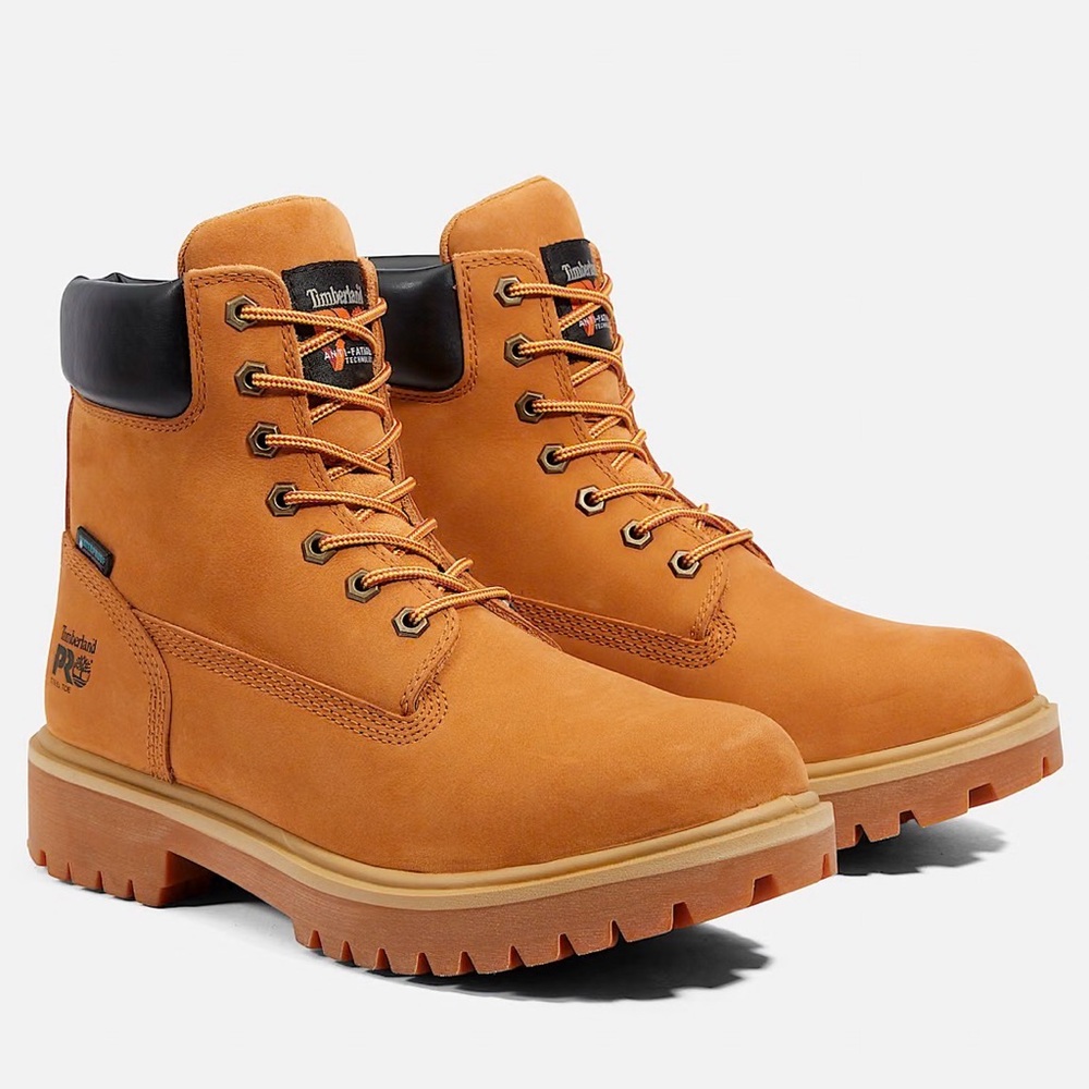 Timberland PRO Men's Tan Leather Boots 8.5